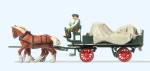 Preiser 30446 H0 Lieferwagen mit Plane (Fertigmodell) 