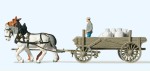 Preiser 30470 H0 Bauernwagen mit Mehlsäcken (Fertigmodell) 