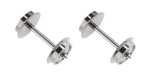 Roco 40177 H0 Radsatz DC, Ø 10 mm, Länge 24,8 mm (2er-Set) für T3000e Wagen