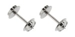 Roco 40178 H0 Radsatz AC, Ø 10 mm, 24,8 mm (2er-Set) für T3000e Wagen