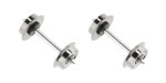 Roco 40197 H0 Radsatz DC, Ø 9 mm, Länge 24,75 mm (2er-Set) 