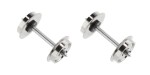 Roco 40198 H0 Radsatz DC, Ø 11 mm, Länge 24,75 mm (2er-Set) 