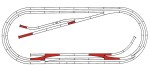 Roco 42013 H0 Roco LINE mit Bettung Gleisset E 