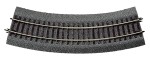 Roco 42522 H0 Gebogenes Gleis R2 mit Bettung 