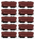 Roco 56333 H0 Selbstentladewagen, DR 10er-Set 