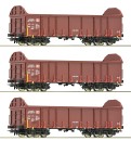 Roco 6600131 H0 Offene Güterwagen, DB AG 3er-Set 