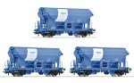 Roco 6600134 H0 Schwenkdachwagen Tdns, Duslo 3er-Set 