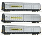 Roco 6600166 H0 Schiebewandwagen, Transwaggon 3er-Set 