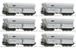 Roco 6600220 H0 Selbstentladewagen, GATX 6er-Set 