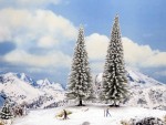 NOCH 21965 H0/TT Schneetannen 2 Stück, 16 und 18 cm hoch 