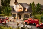 NOCH 66507 H0 Brennendes Freudenhaus mit micro-sound und Lichteffekten