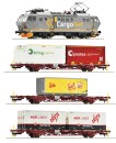 Roco 61486 H0 E-Lok EL 16 mit Güterzug, CargoNet 4er-Set 