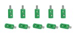 Viessmann 6872 Querlochstecker grün (10 Stück) 