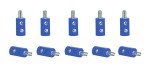 Viessmann 6874 Querlochstecker blau (10 Stück) 