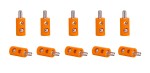 Viessmann 6875 Querlochstecker orange (10 Stück) 