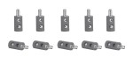Viessmann 6876 Querlochstecker grau (10 Stück) 